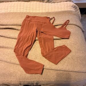 All in Motion Women's Terracotta Leggings and Top Set